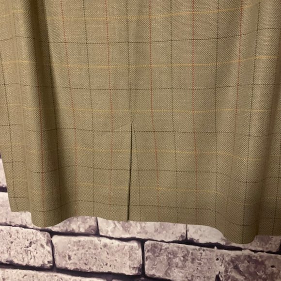 Evan Picone Window Pane Pattern Skirt Size 12 - Picture 7 of 8